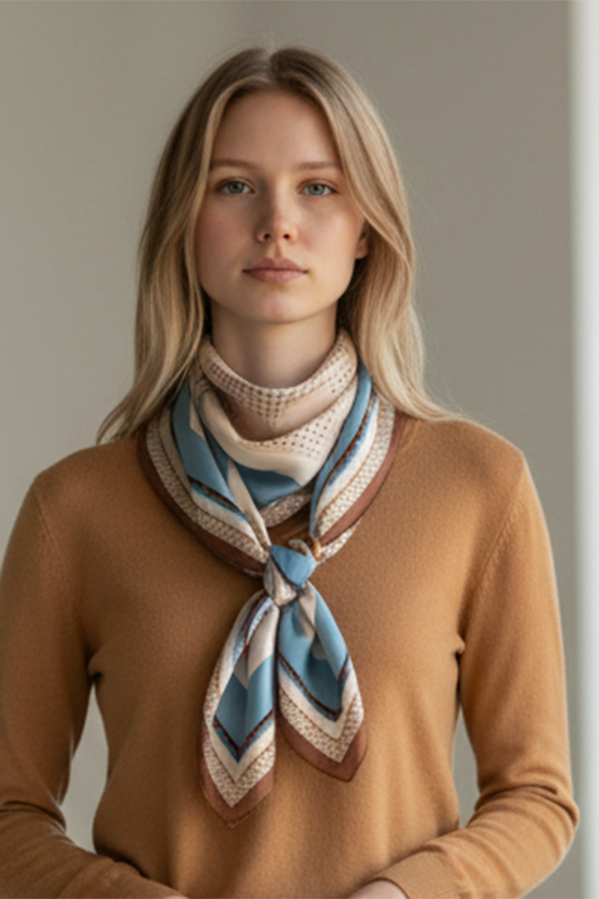 BL 27.5" GEOMETRIC SQ SCARF