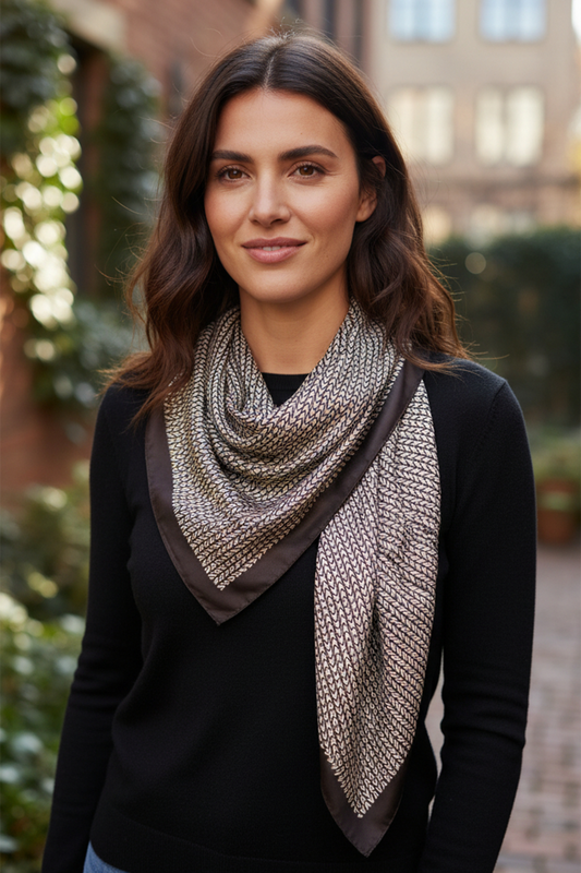 BK 35.5" GEOMETRIC V SQ SCARF
