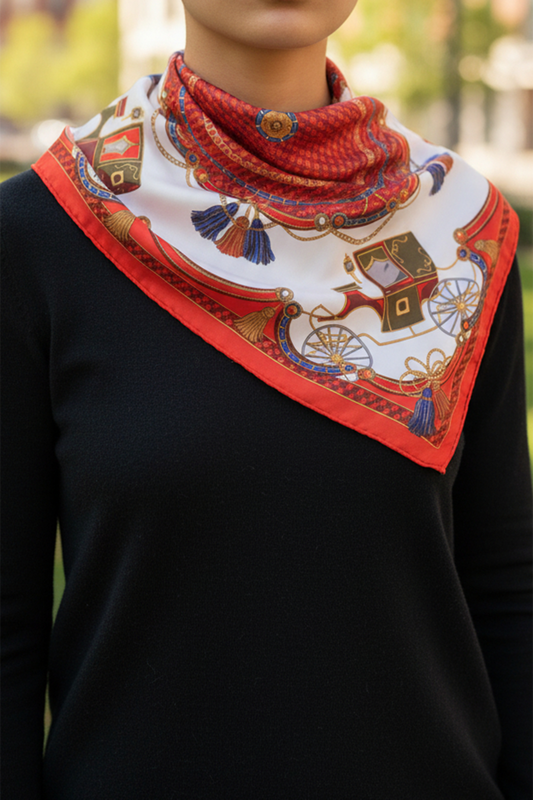 RD 27.5" CARRIAGE SQ SCARF