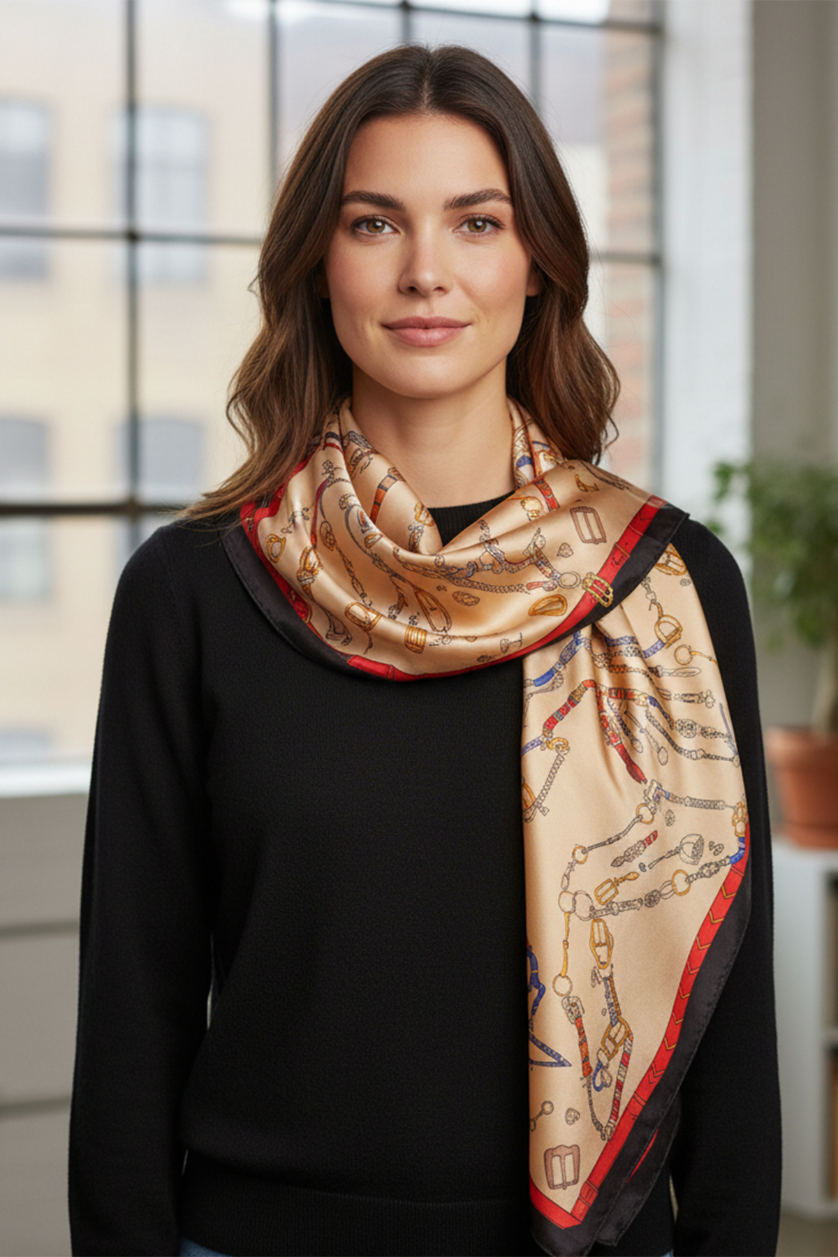 RD 27.5" EQUESTRIAN SQ SCARF