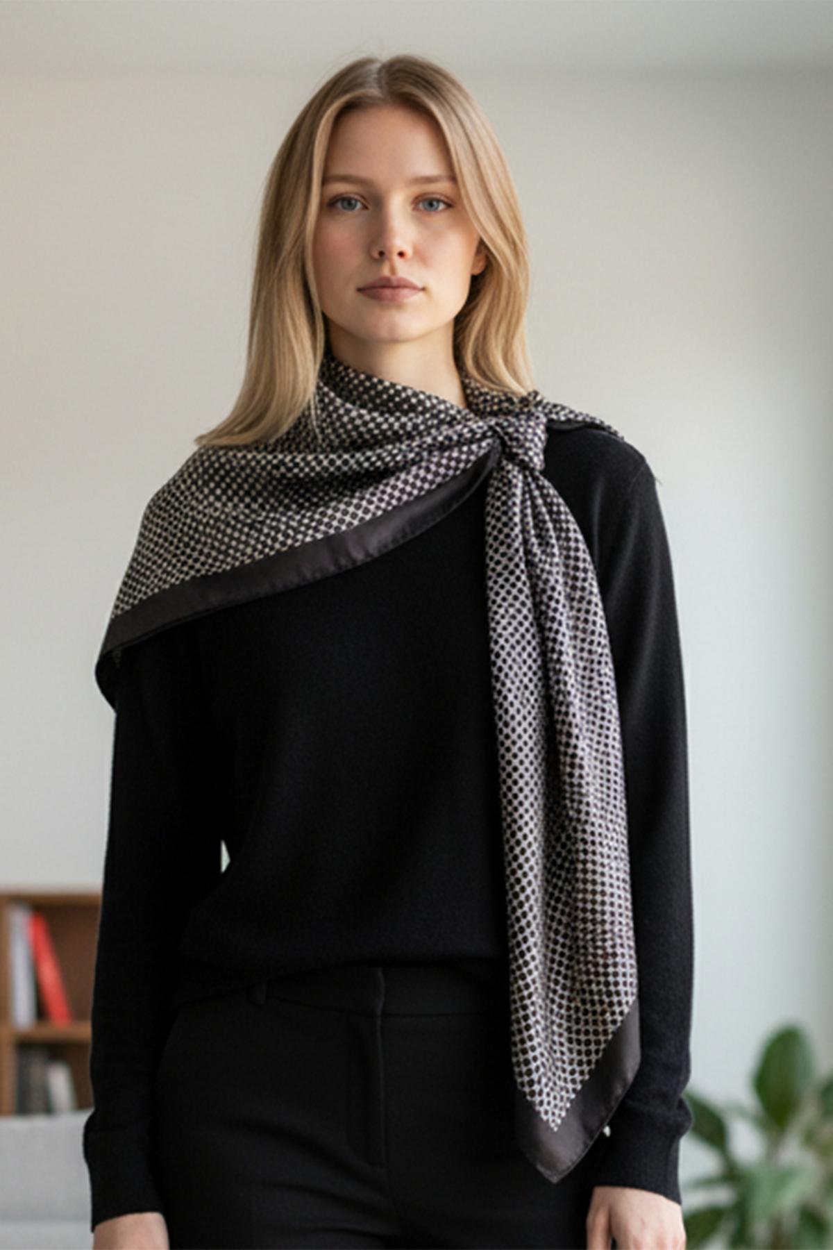 BK 35.5" GEOMETRIC SQ SCARF