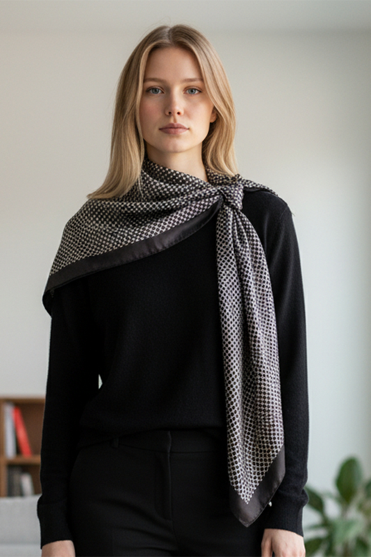 BK 35.5" GEOMETRIC SQ SCARF