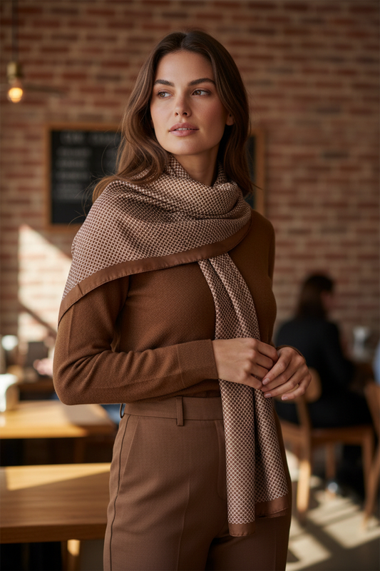 BR 35.5" GEOMETRIC SQ SCARF