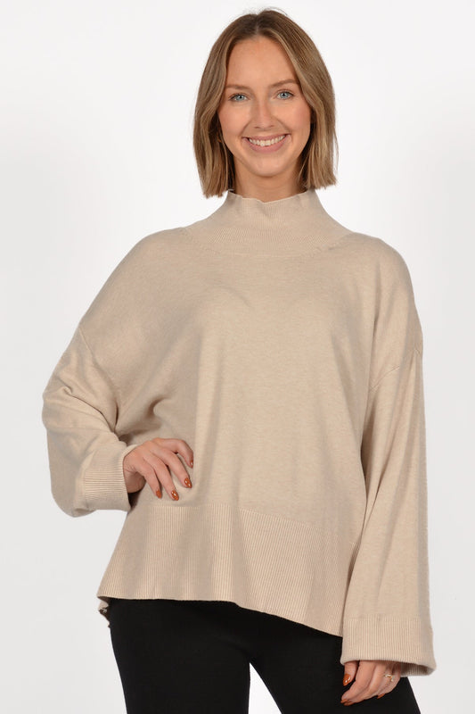 BE MOCK NECK SWEATER