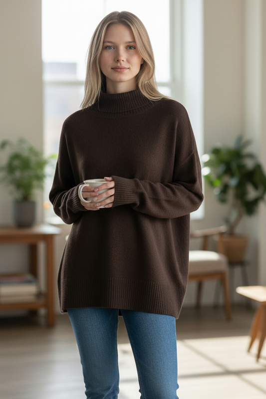 BR RIB MOCK NECK SWEATER