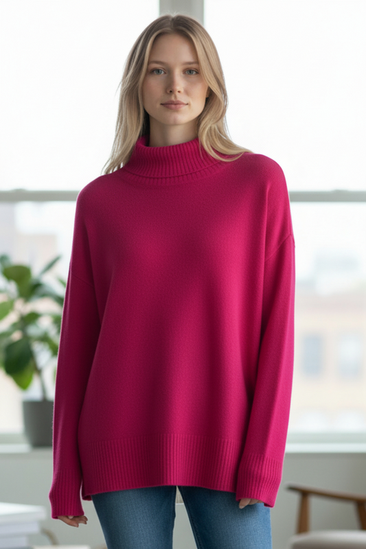 HPK RIB MOCK NECK SWEATER