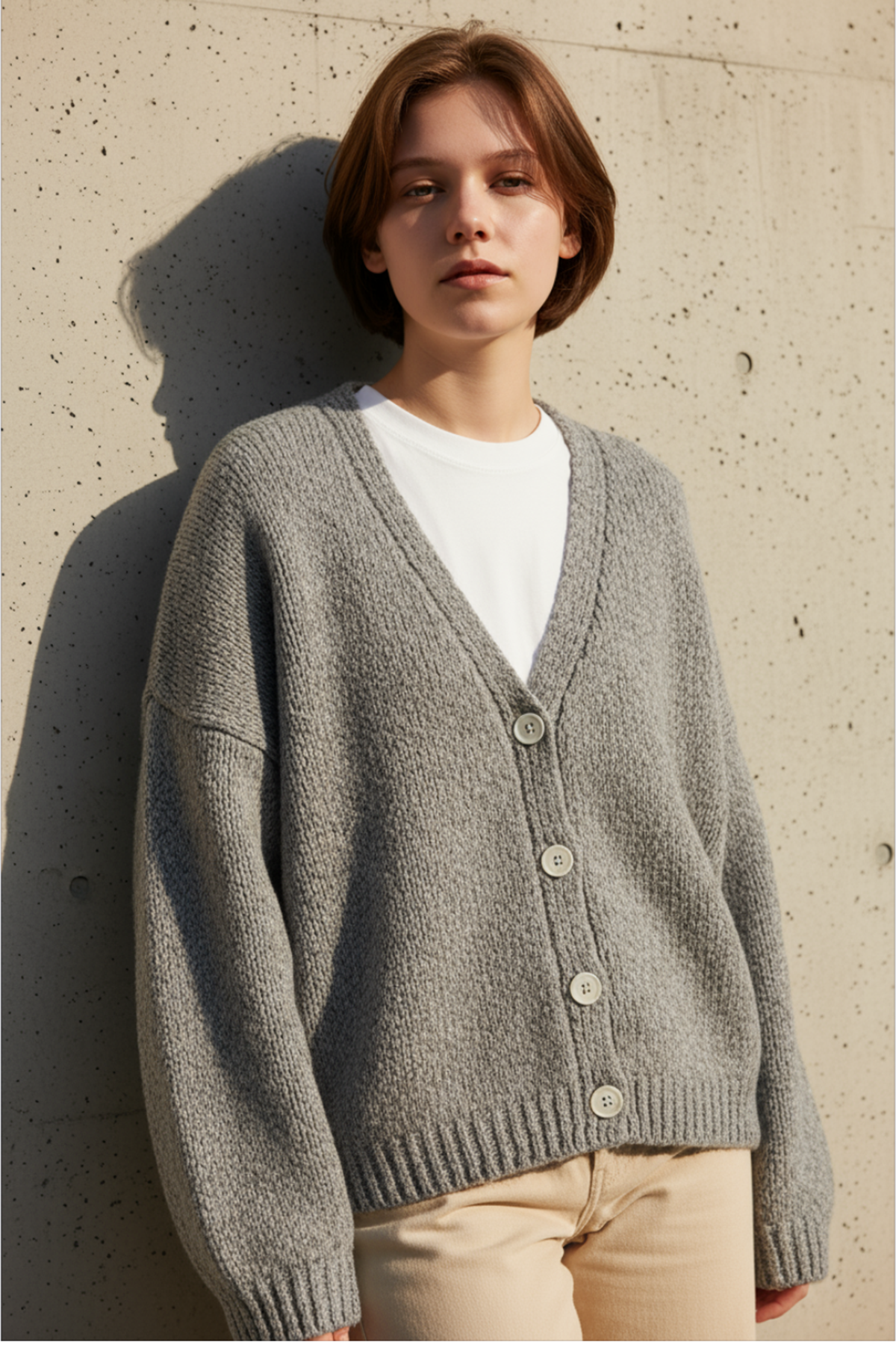 GY CHUNKY KNIT CARDIGAN