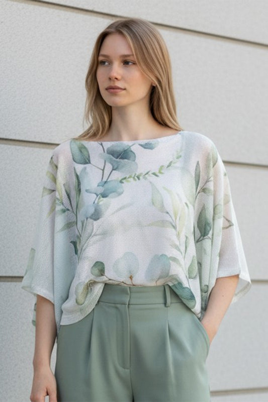 Eucalyptus Print Top