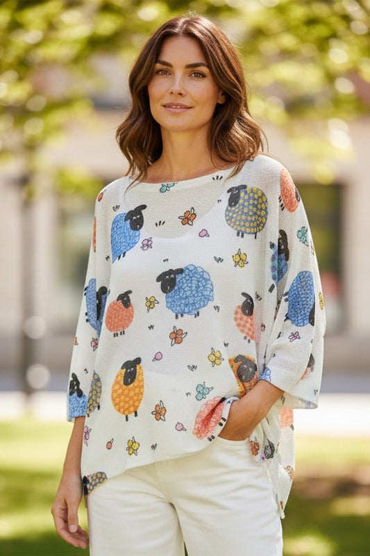 Sheep Print Top