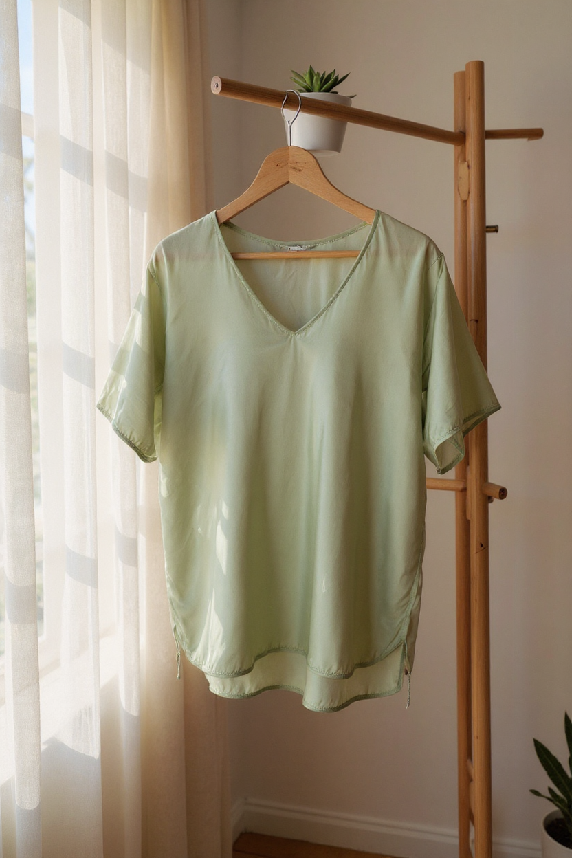 Satin Front Tee