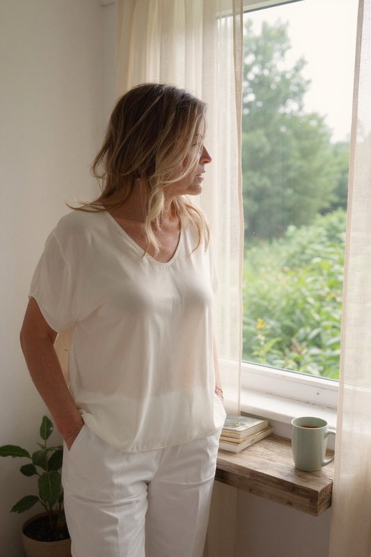 Satin Front Tee