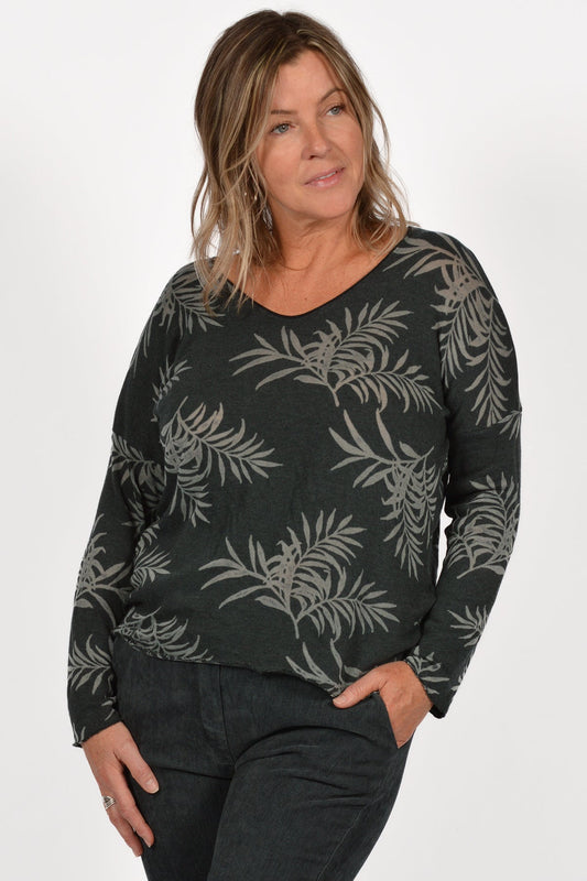 BK PALM PRINT TOP
