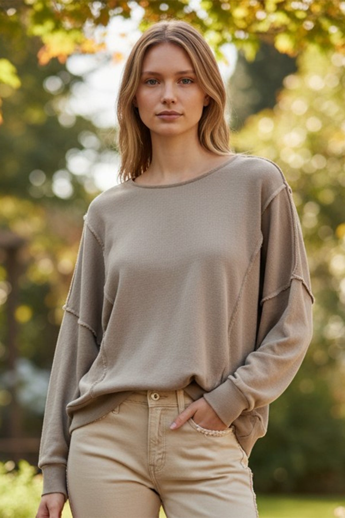Raw Edge Sweatshirt