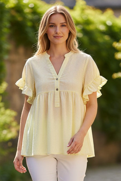 Seersucker Babydoll Shirt