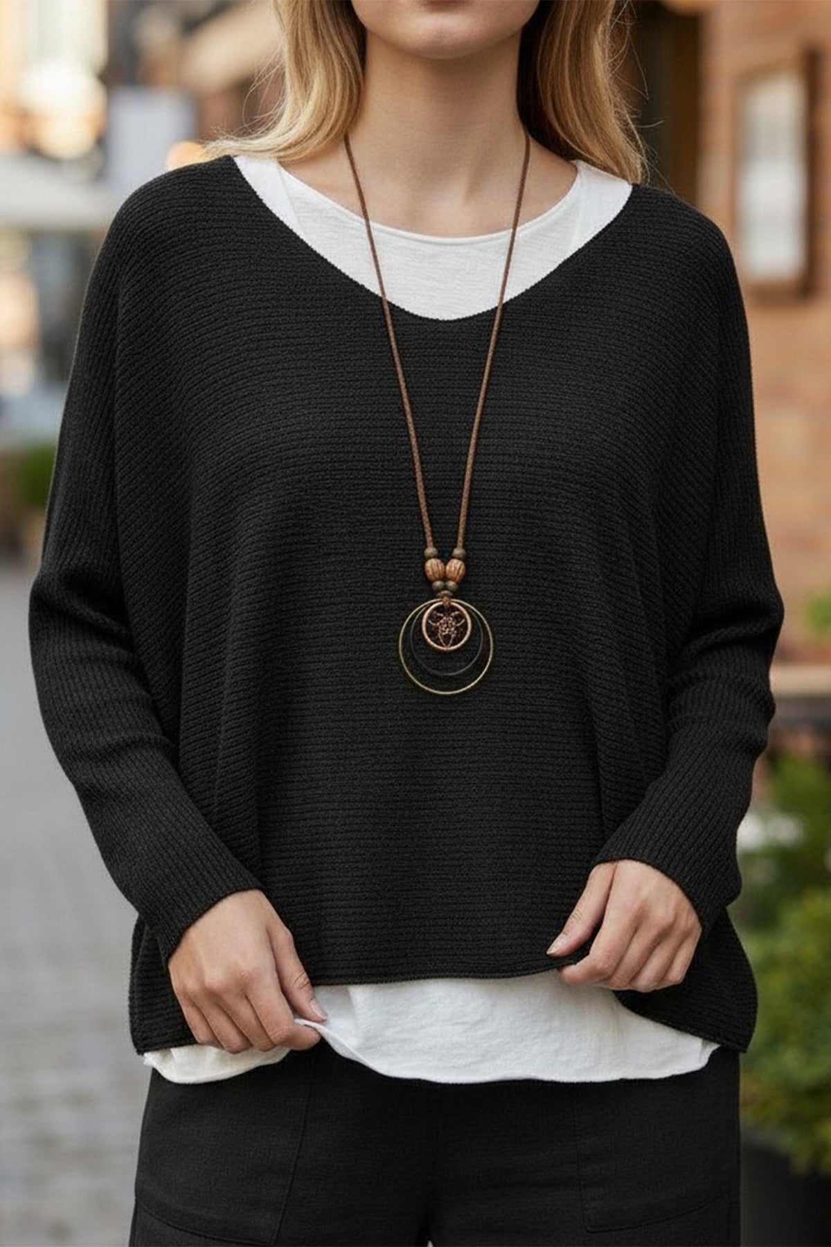 Textured 2pc Top