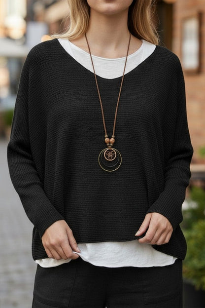 Textured 2pc Top