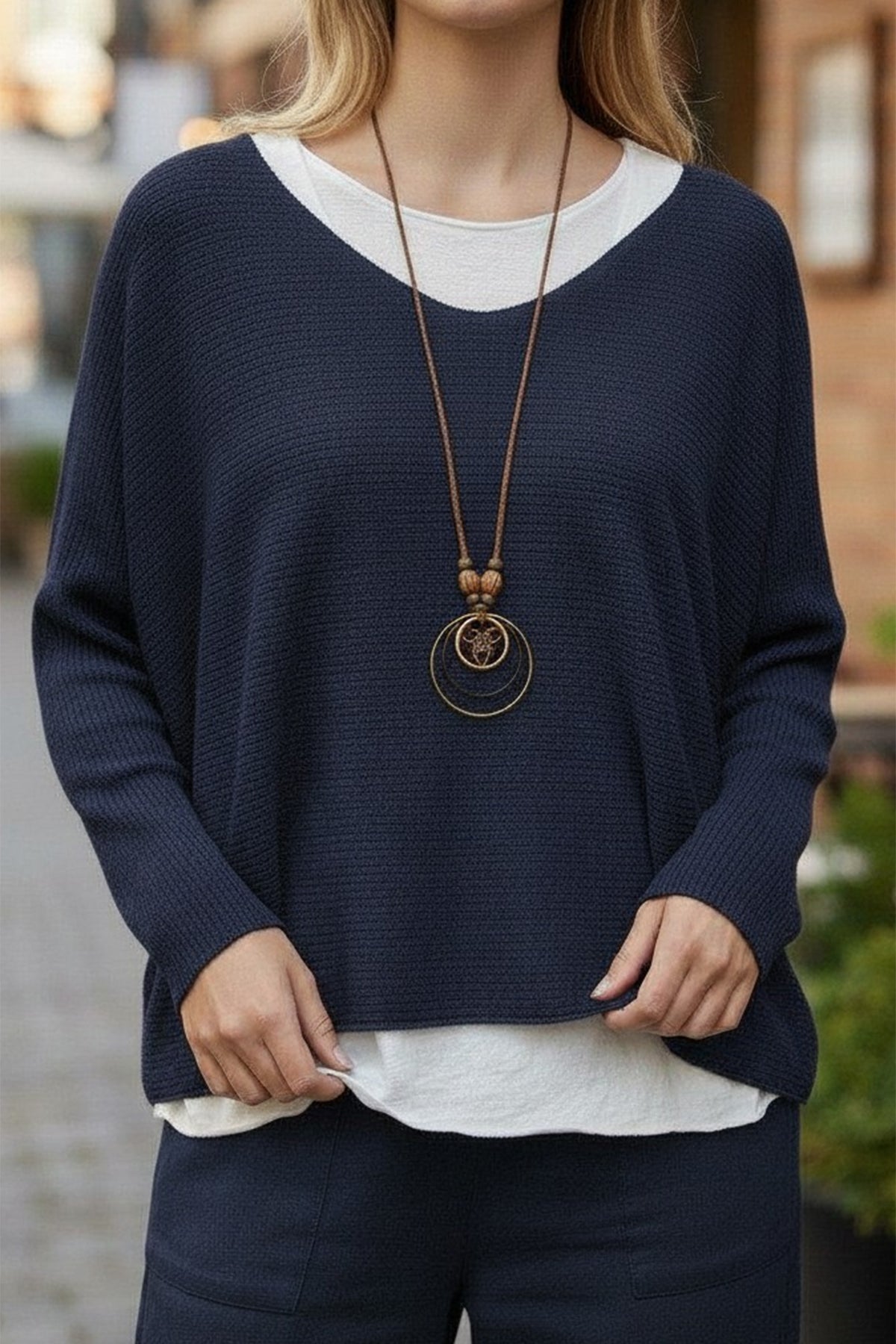 Textured 2pc Top