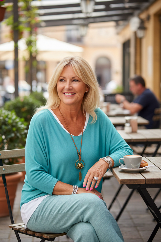 TE 2PC TUNIC W/NECKLACE