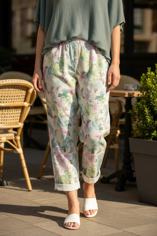 Floral Print Pant