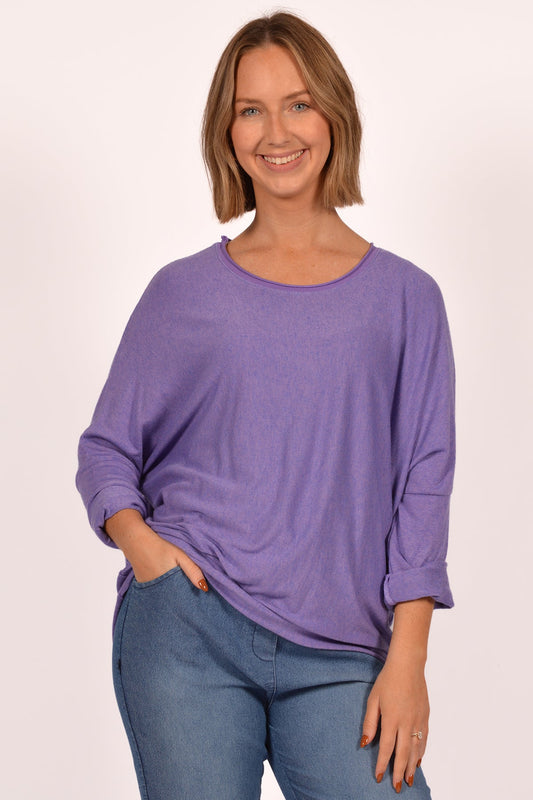 PU BOAT NECK TOP
