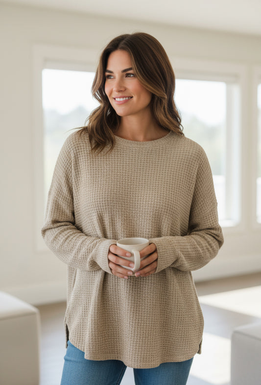 BE SPARKLE TEXTURED TOP