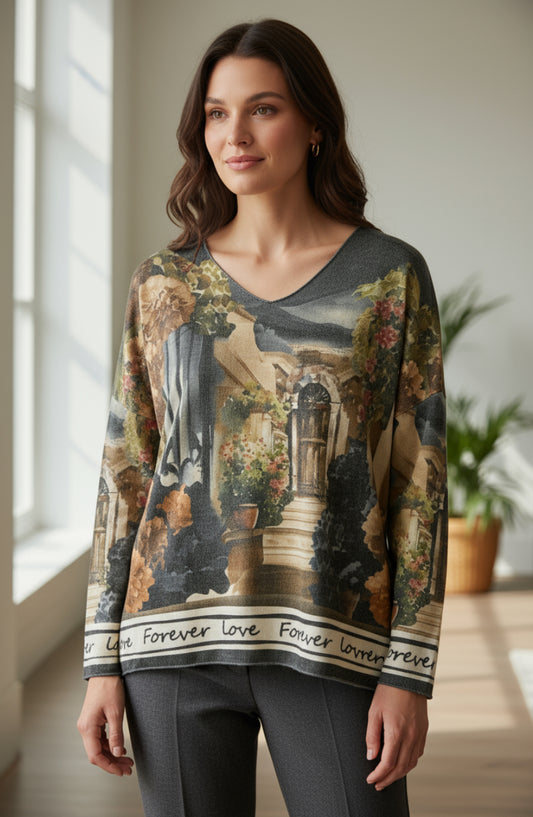 BK GARDEN PRINT TOP