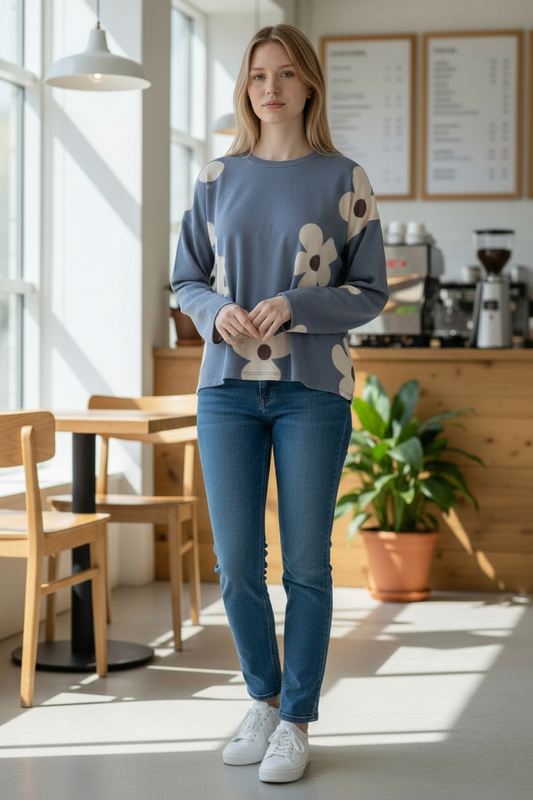 BJ DAISY PRINT TOP