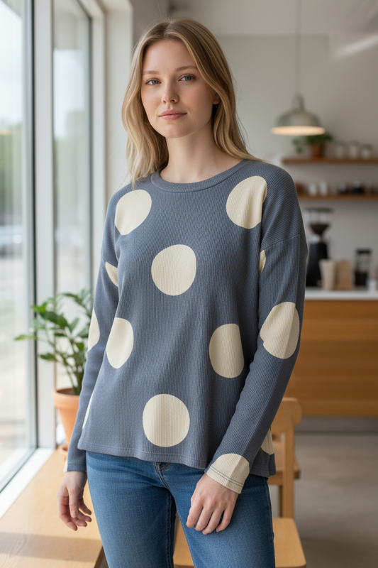 BJ POLKA DOT PRINT TOP