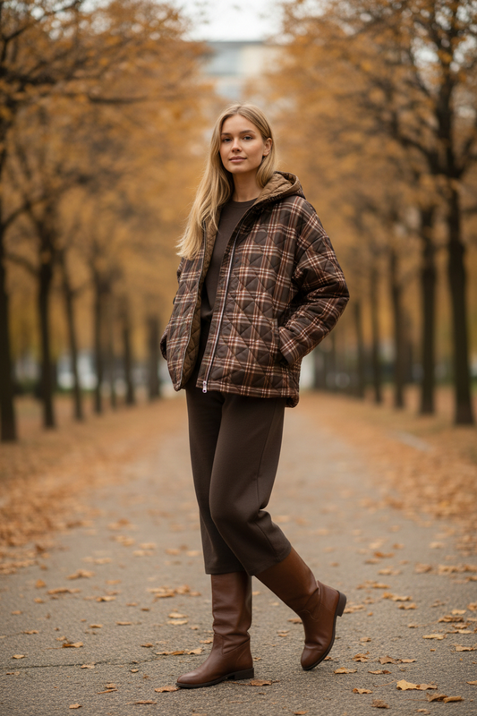 REVERSIBLE BR PLAID COAT