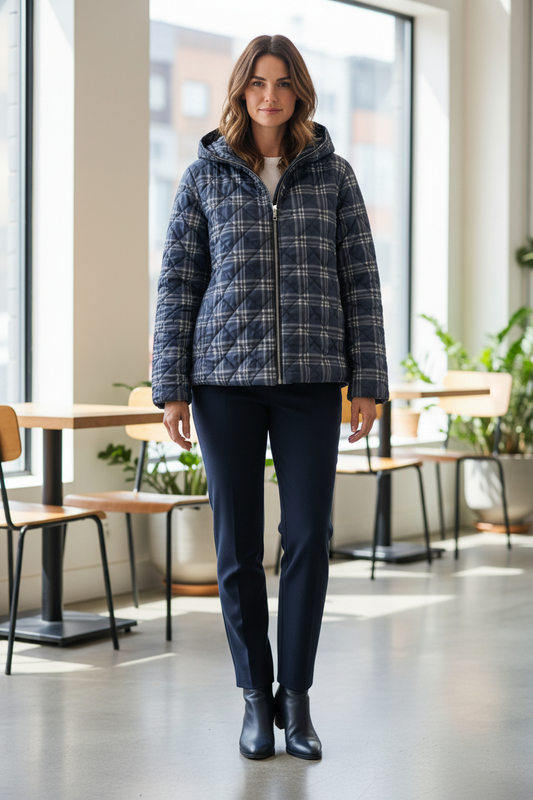 REVERSIBLE NA PLAID COAT
