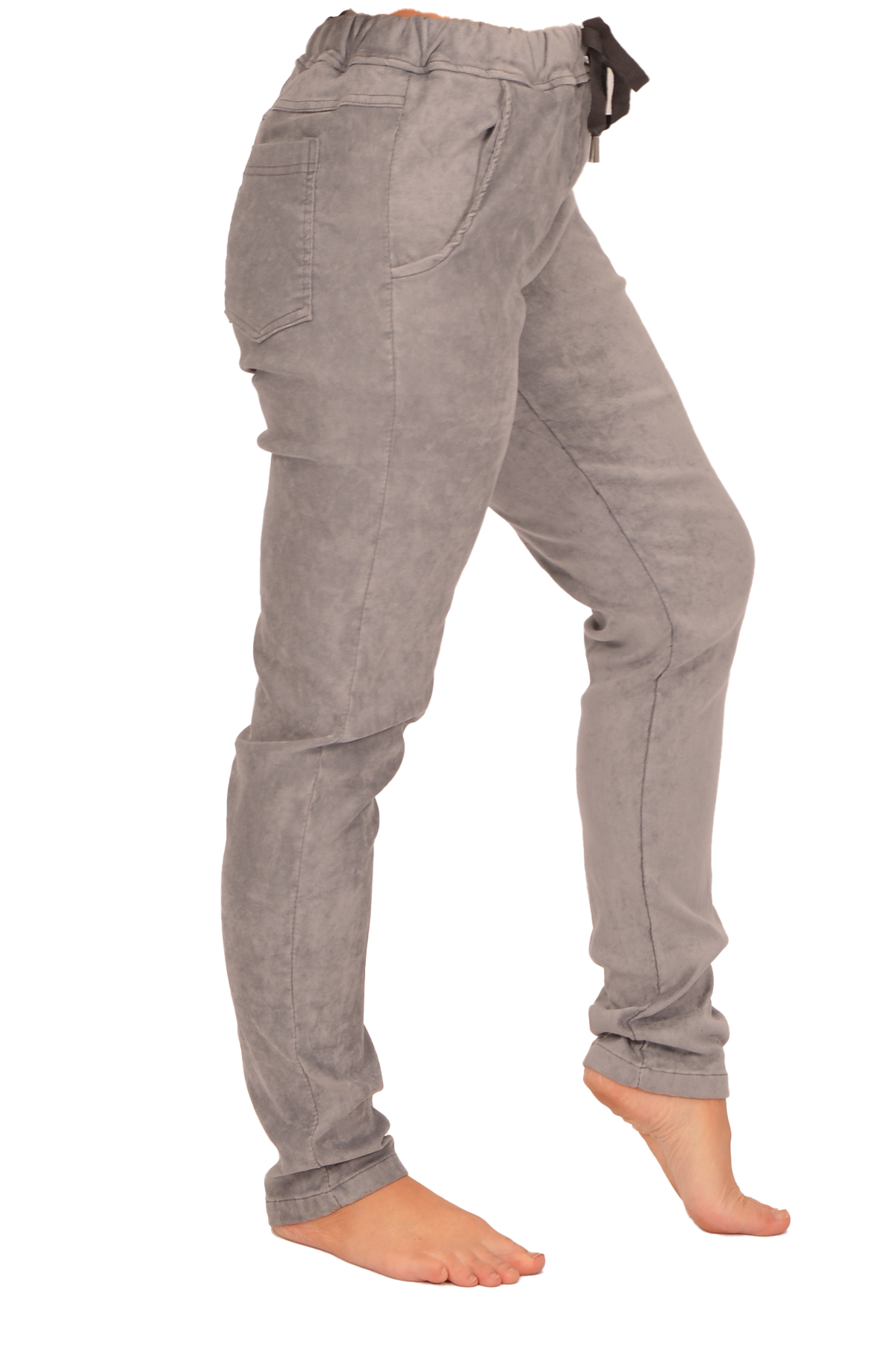 GY WASHED FAUX SUEDE PANT