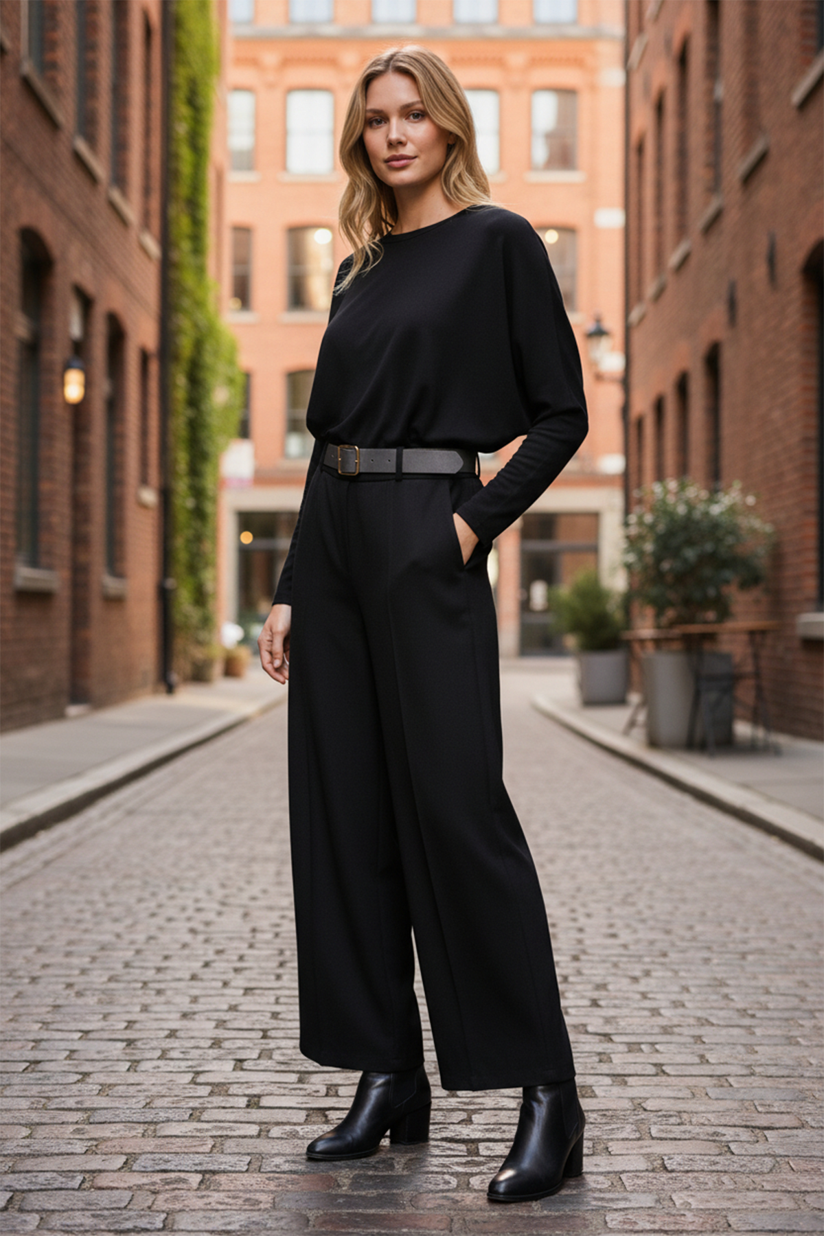 BK WIDE LEG PANT- ASST SM/LXL