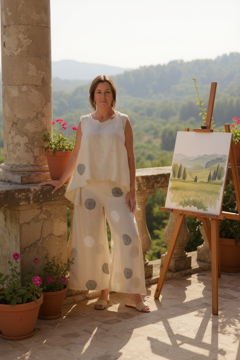 Fray Edge Linen Tank