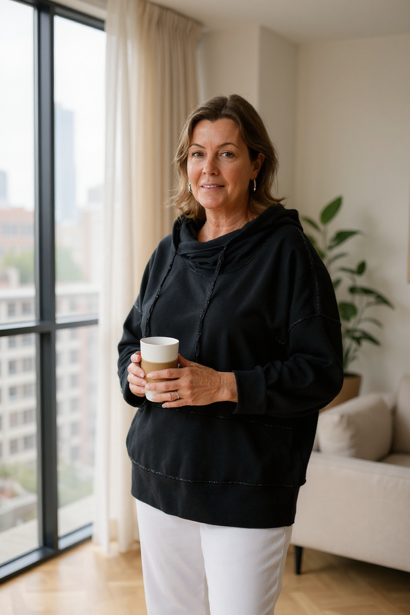Cowl Neck Sweatshirt