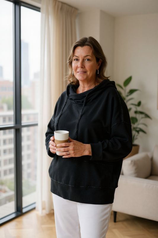 Cowl Neck Sweatshirt