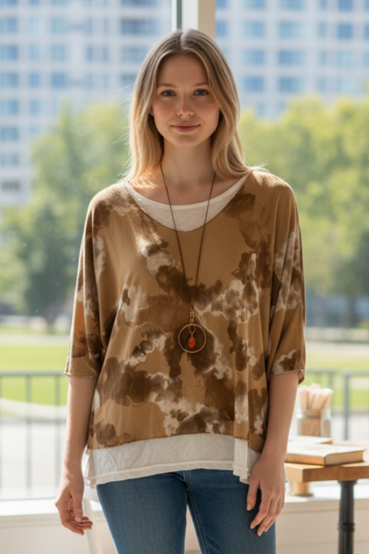 CA CLOUD PRINT 2PC TOP WTANK