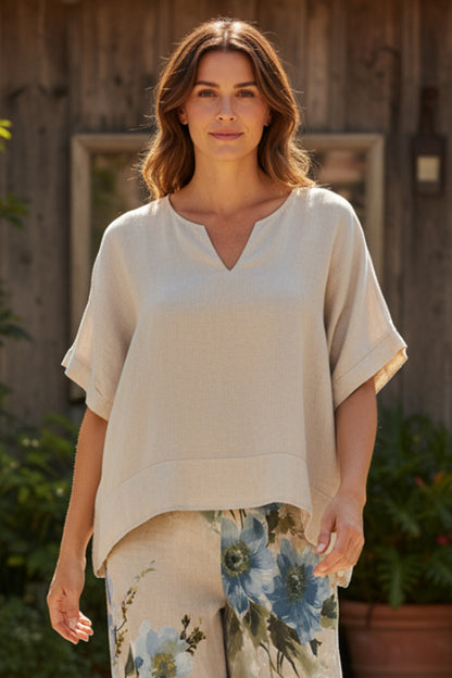 Linen Blend Top