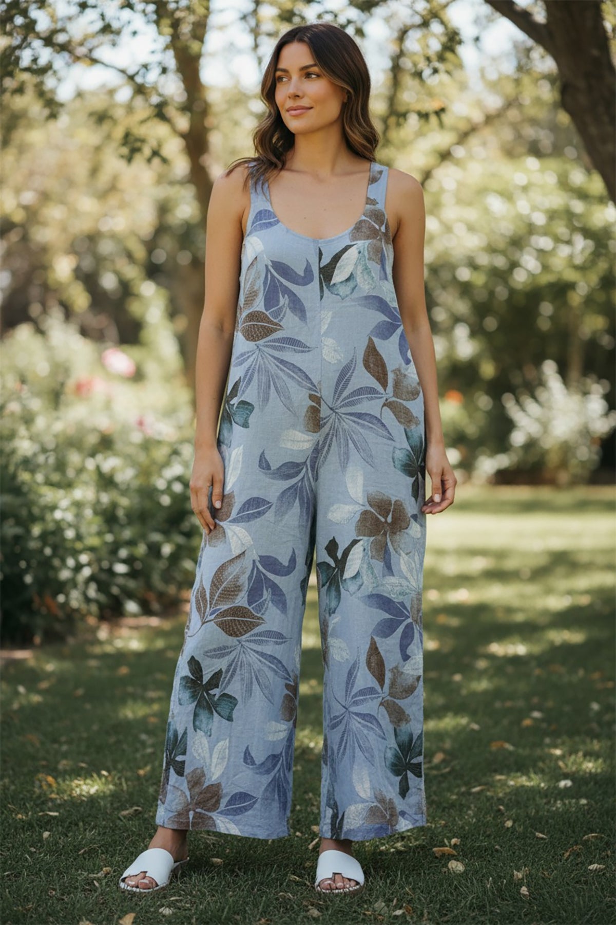 Printed Linen Jumper