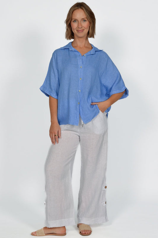 Short Sleeve Linen Shirt