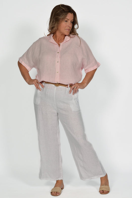 Short Sleeve Linen Shirt