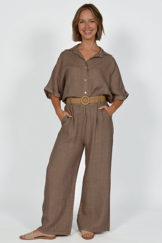 Short Sleeve Linen Shirt