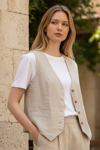 Linen Vest