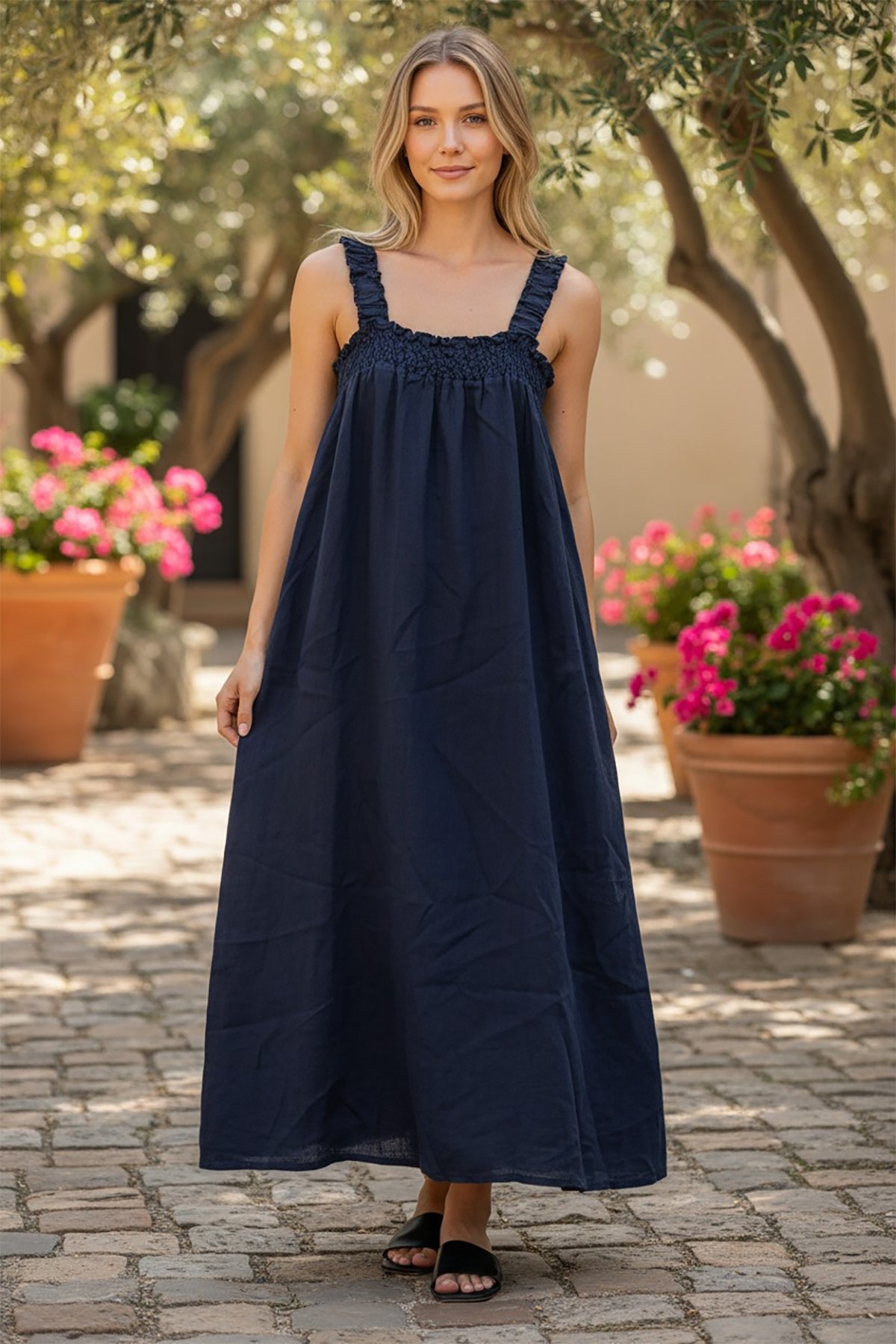 Linen Maxi Dress