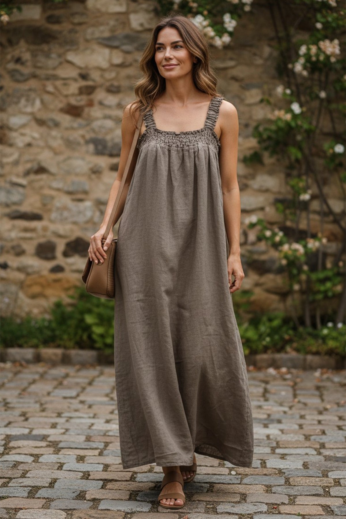 Linen Maxi Dress