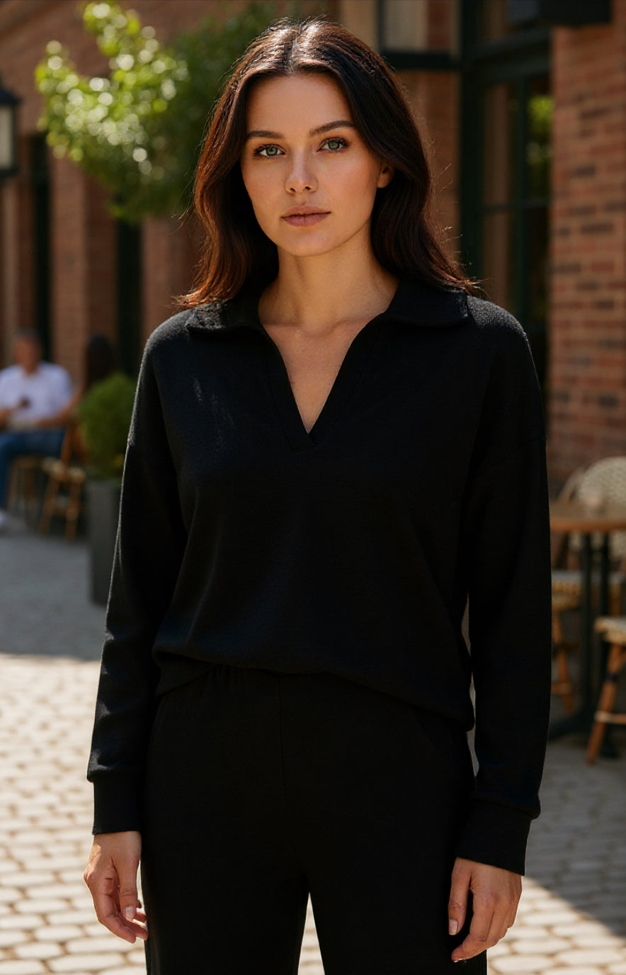 BK LONG SLEEVE POLO TOP