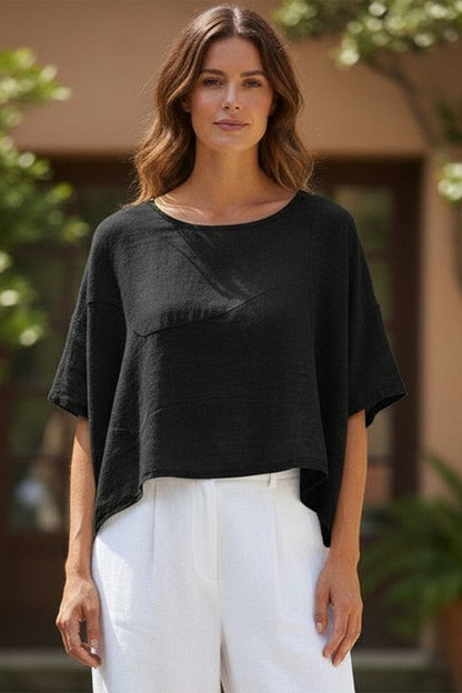 Cropped Cotton Top