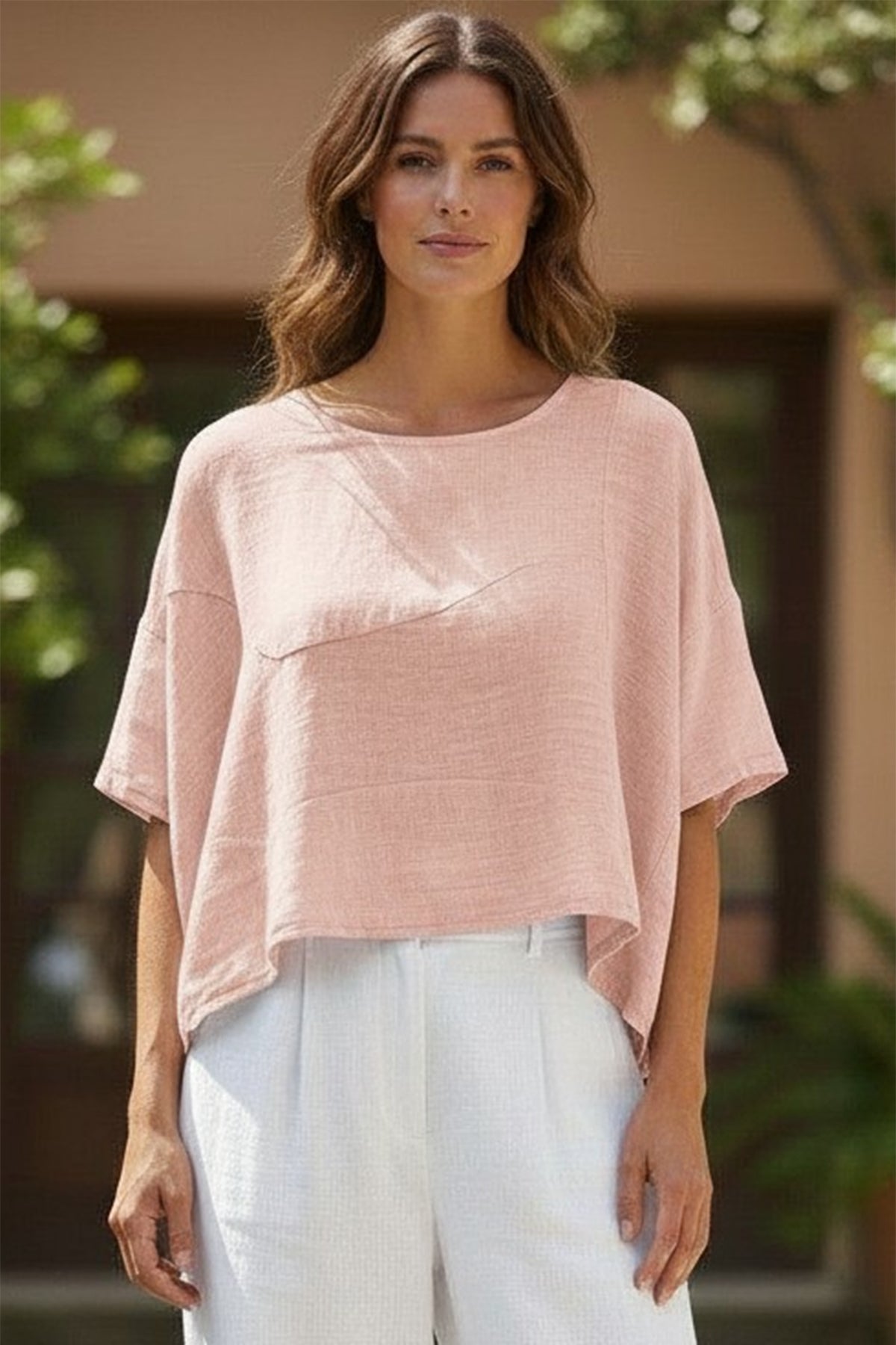 Cropped Cotton Top