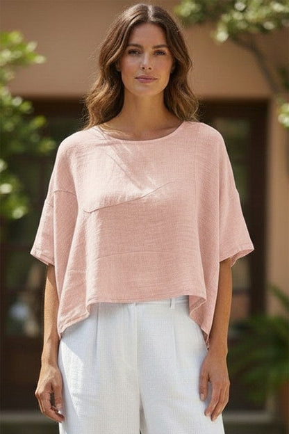 Cropped Cotton Top