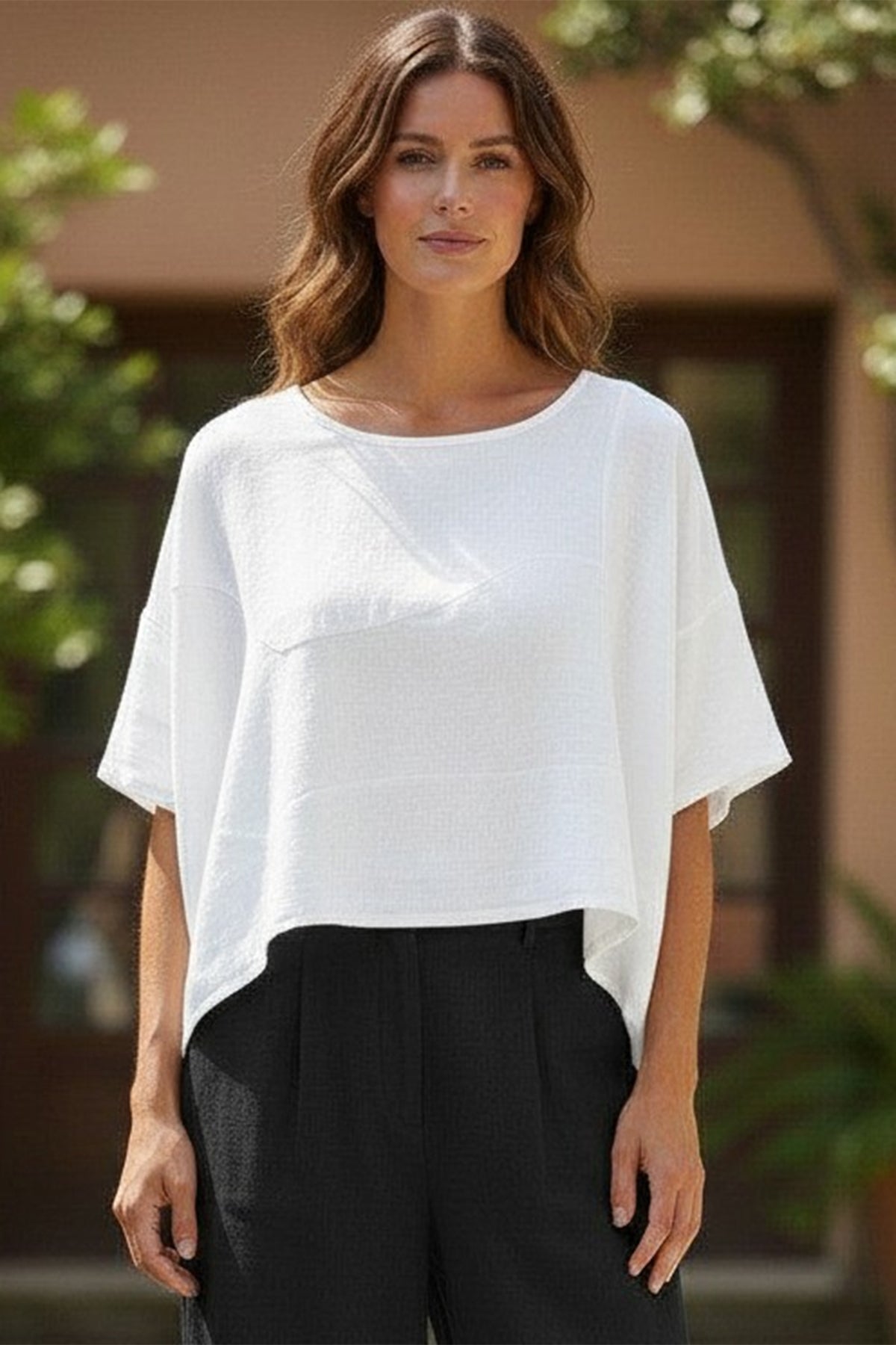 Cropped Cotton Top