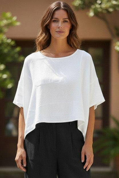 Cropped Cotton Top